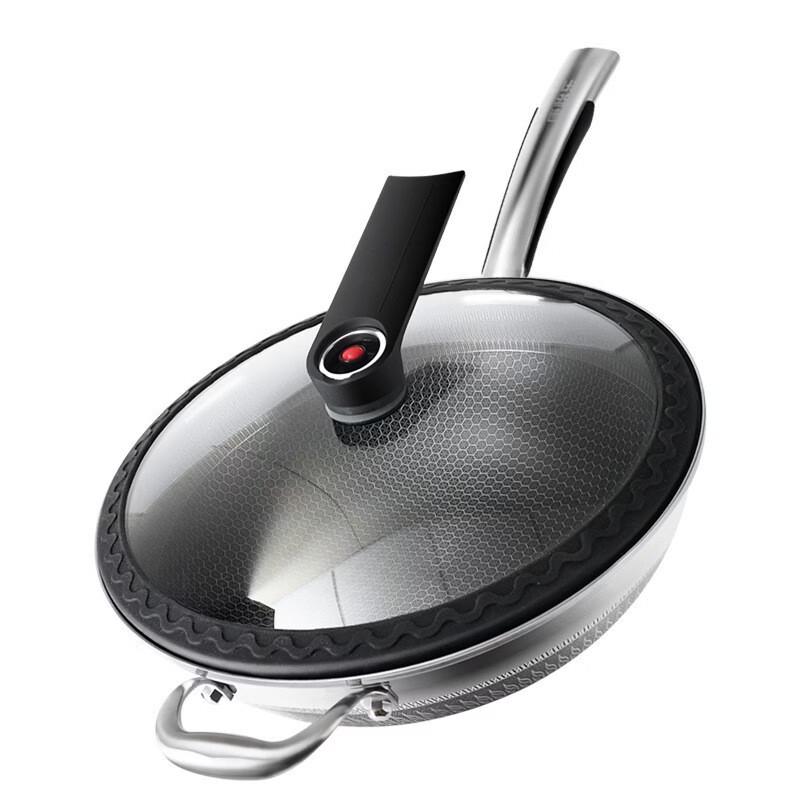 ZISIZ 304 Stainless Steel Micro-Pressure Wok