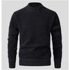 Men S Casual Half Turtleneck Fleece Thick Knit Sweater