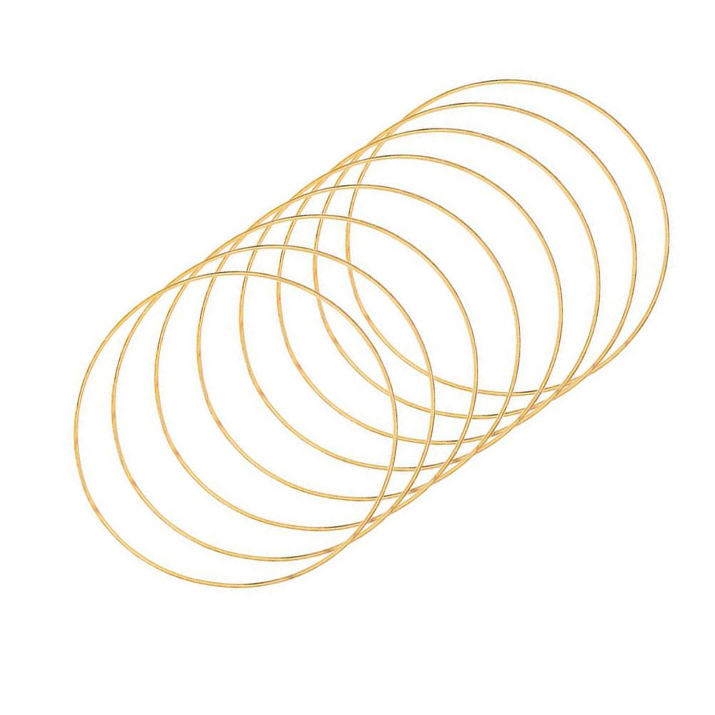 

10 Pcs Dreamcatcher Rings Dreamcatchers Forms Metal Crafts DIY Circle 10X10X0.28CM