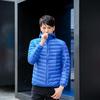 Herbst und Winter Neue leichte Daunenjacke für Herren mit Kapuze und Stehkragen, kurz, ultraleicht, superdünn, große Größe, Jugendport