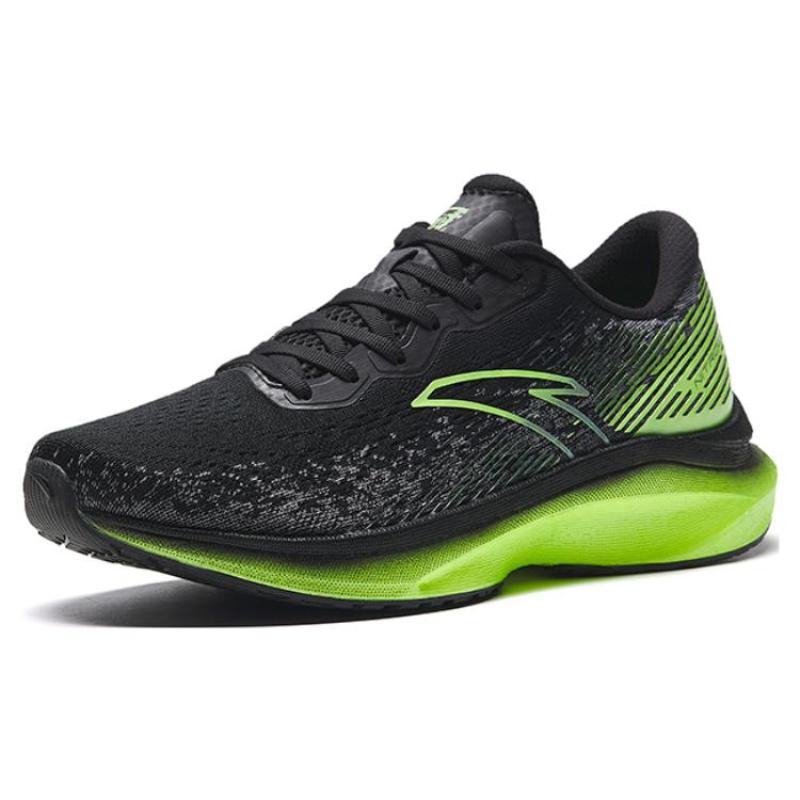 Anta Champion Running Shoes Lite Cushioning Anti-Slip And Wear-Resistant Low-Top Running Shoes Men's Black Green Sneakers 112335581S-12