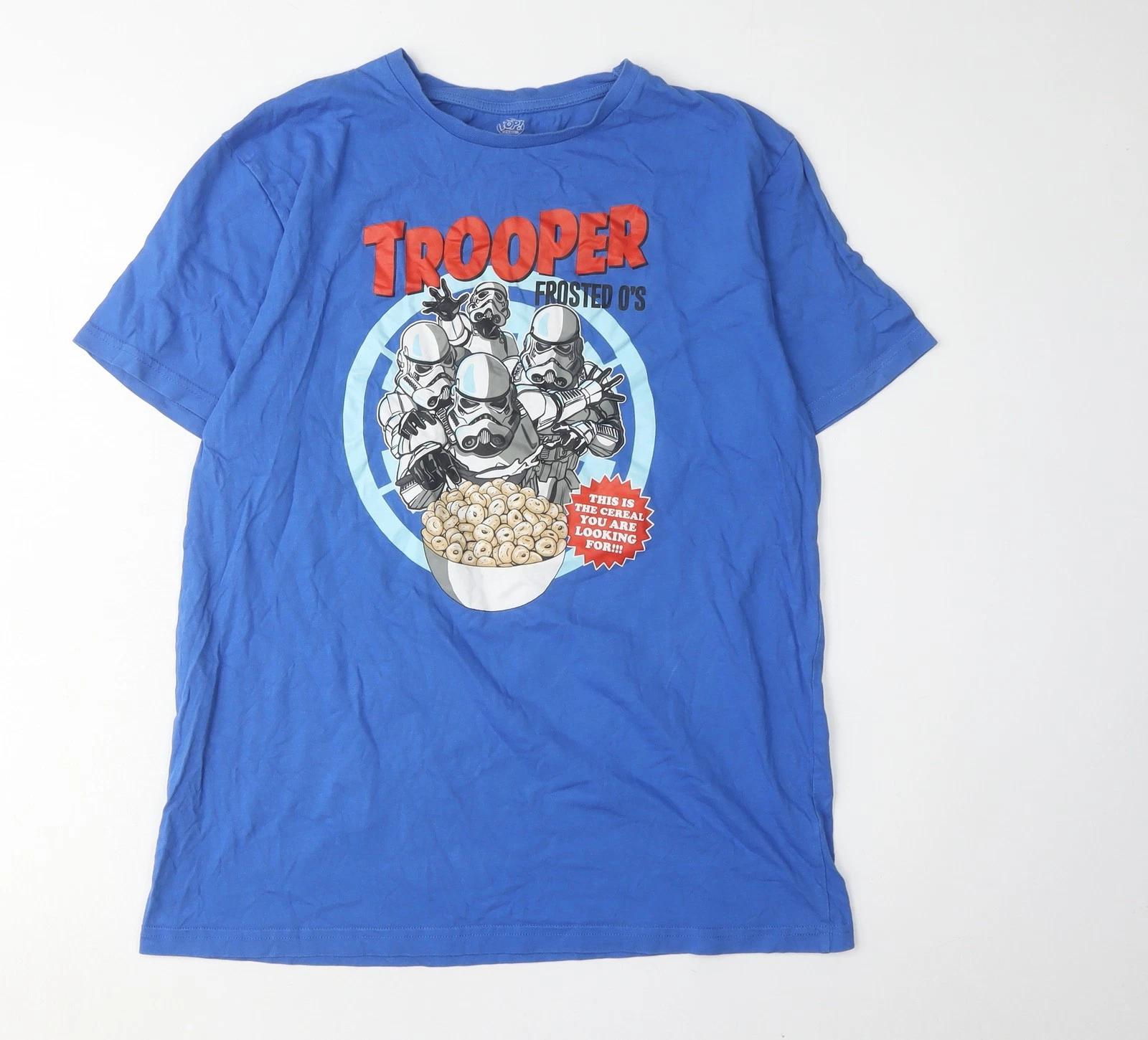 Star Wars Men s Blue Graphic T-Shirt L S