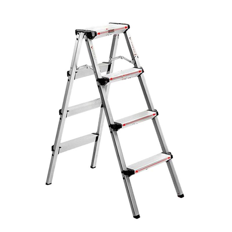 Stainless Steel Lightweight Folding A-Frame Step Ladder for Indoor Use