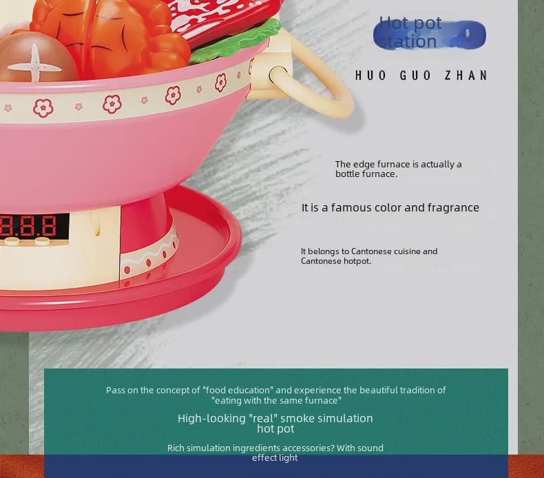 Kinder Musikalische Spielküche Hot Pot Spielzeugset mit Sprühfunktion