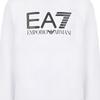 Emporio Armani EA7 SS22 Logo Print Rundhals Pullover Langarm Sweatshirt Herren sweatshirt Weiß 3LPM54-PJEQZ-1100