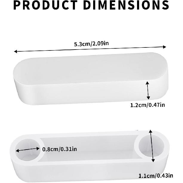 4 pcs plastic closet rod end caps, 5/16 Inch/8mm ID Wire Shelf End Caps, Spacer & Protector Covers for Closet System Wire Shelves