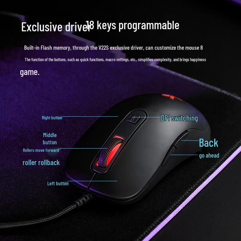 Rapoo Multi-Mode Wireless Ergonomic Mouse