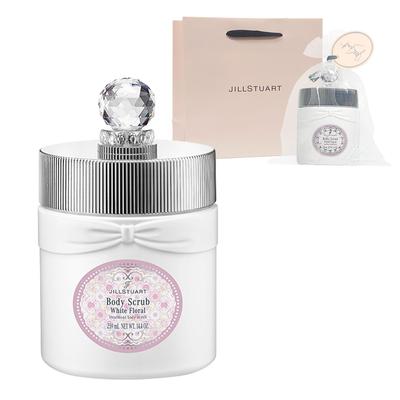 JILL STUART White Floral Body Moisturizing Body Perfect for White and Includes a Shopping Bag and Original Paper and Beauty for Men and Pre-wrapped.