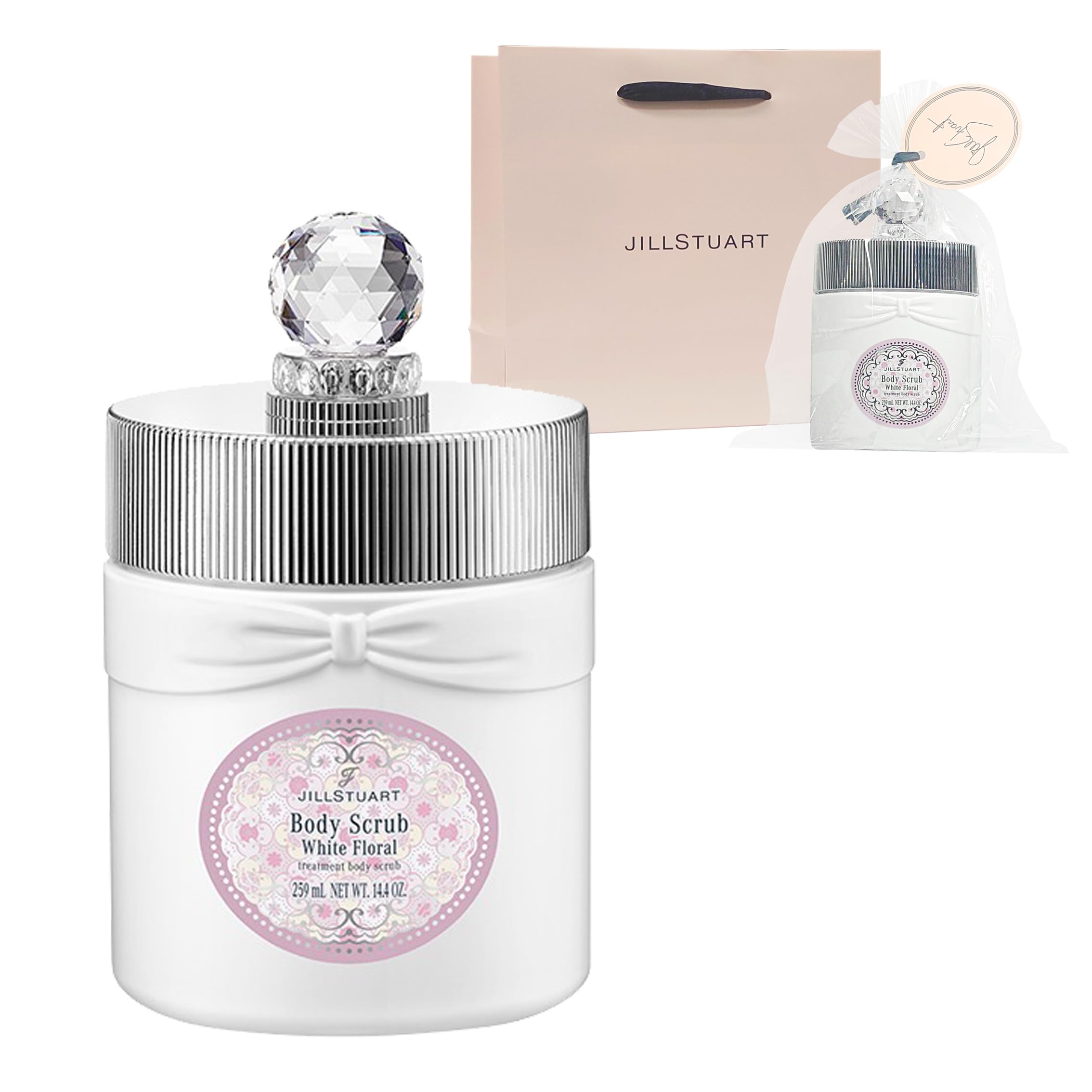 

JILL STUART White Floral Body Moisturizing body Perfect for White and Includes a shopping bag and original paper and beauty for men and Pre-wrapped.