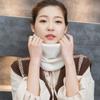 Warm Knitted Ring Scarf Coldproof Thicken Knit Scarf Outdoor Wrap Neck Scarves