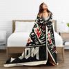 Doom Slayer Gaming Flannel Blanket  Super Warm Bedding Throws For Outdoor Travel Office Novelty Bedspread Sofa Bed Cover