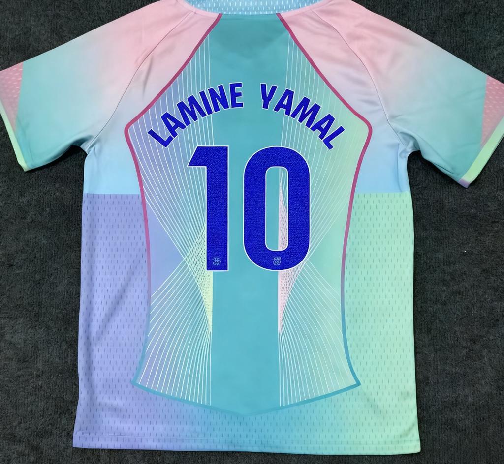 26 Real Madrid Barcelona dres č.. 10 Mbappe 14 Rashford Ne. 10 Yamal fotbalový dres