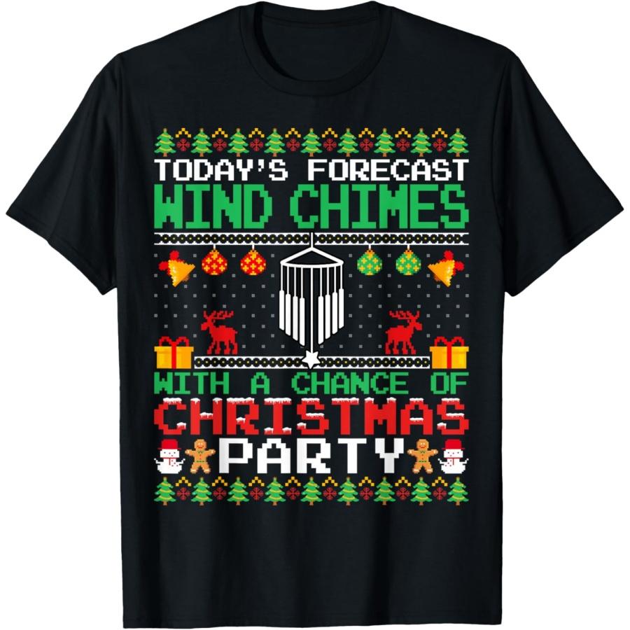 

Wind Chimes Christmas Party Wind Chimes Lover Christmas T-Shirt XXXXXL чорний