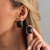 Retro Gradient Resin Geometric Earrings for Women, Luxurious Earrings, Fashionable Jewelry, Party Gifts, Daily Accessories