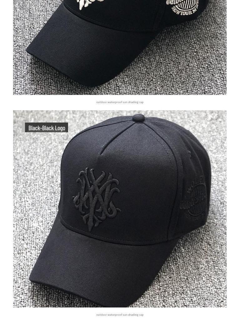 Herren Großer Kopf Koreanischer Stil Hoher Hut - Atmungsaktive Sommerkappe für Runde Gesichter, Frühling/Herbst Baseball- & Schiebermütze