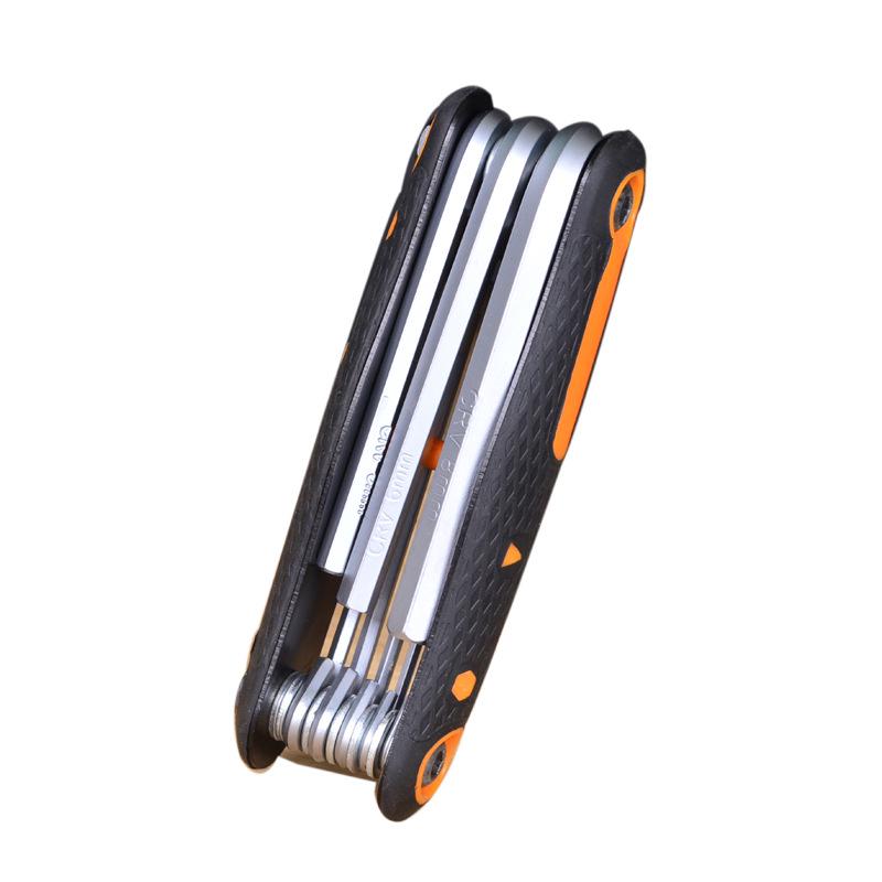 Hexagonal Folding Screwdriver & Hex Key Set: Multifunctional Bicycle Repair Tool Wrench