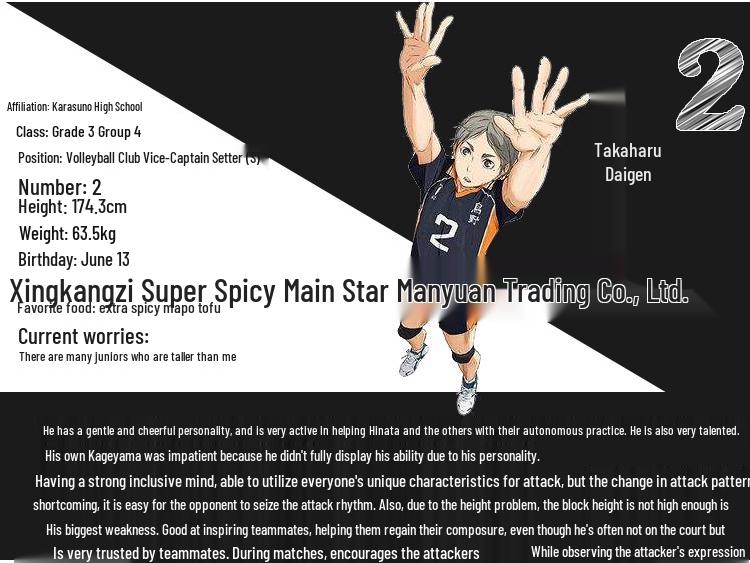 Haikyuu!! Cosplayový dres volejbalového týmu střední školy Karasuno