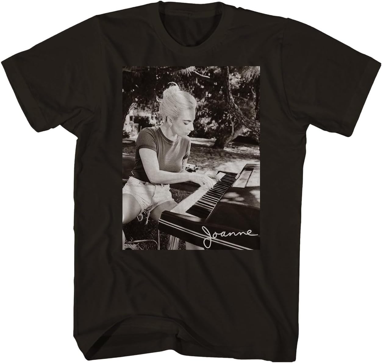 Lady Gaga Joanne Piano Black T-Shirt Black S разноцветный