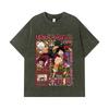 275 GSM Washed T-shirts 100% Cotton One Piece V78 Luffy Print Unisex Heavy Cotton T Shirt