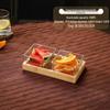 Acrylic Divided Fruit & Snack Plate Set for Restaurants