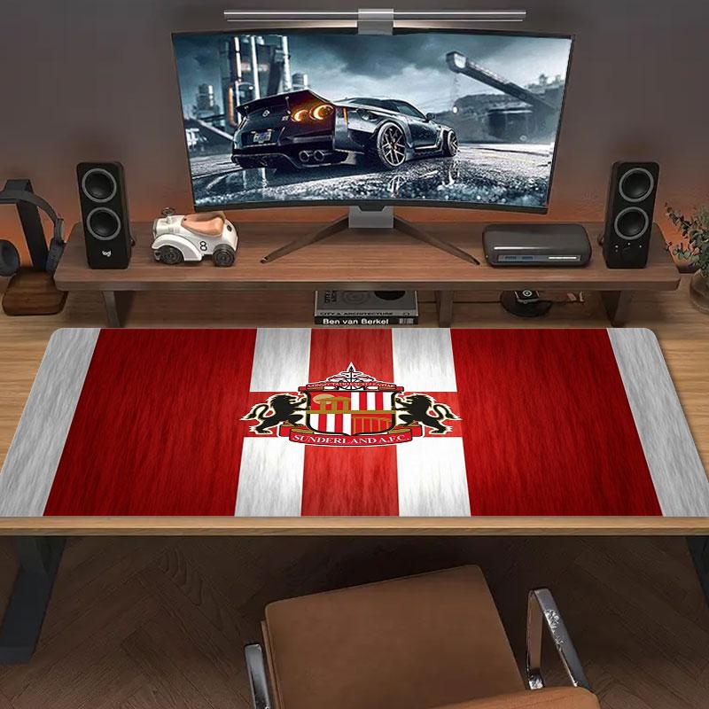 Sunderland A.F Large Size Mouse Pad Large Gaming Table Cushion Non-slip Laptop Tablet Big Mousepad XXL Mat Mini PC Playmat With Lock Edge