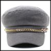 Marine Newsboy Gold for Going CZ302 [White Fang] Cap, Cap, Chain, Hat, Out, Travel, Brim, Women's, (Pink)