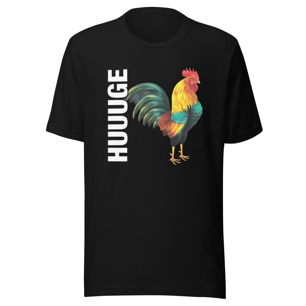 

Adult Humor T-shirt HUUUGE C*** k Short Sleeve 100% Cotton Unisex Crew Neck Top Unisex T-Shirt L