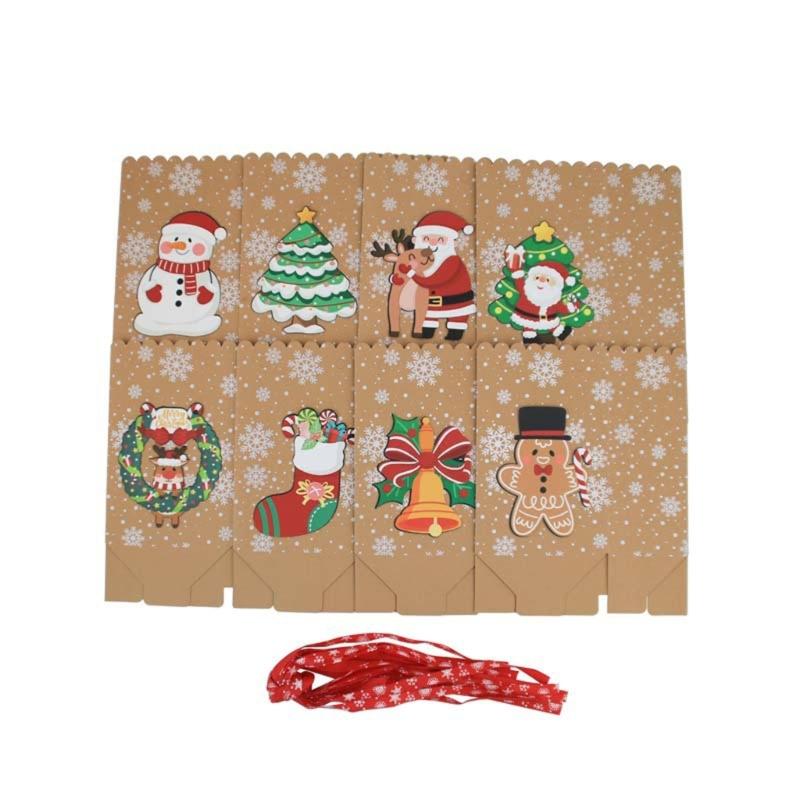 Christmas Candy Bags 24pcs Gift Wrapping Multipurpose Organizers Supplies for Children Adults Kid Girl Boys Birthday