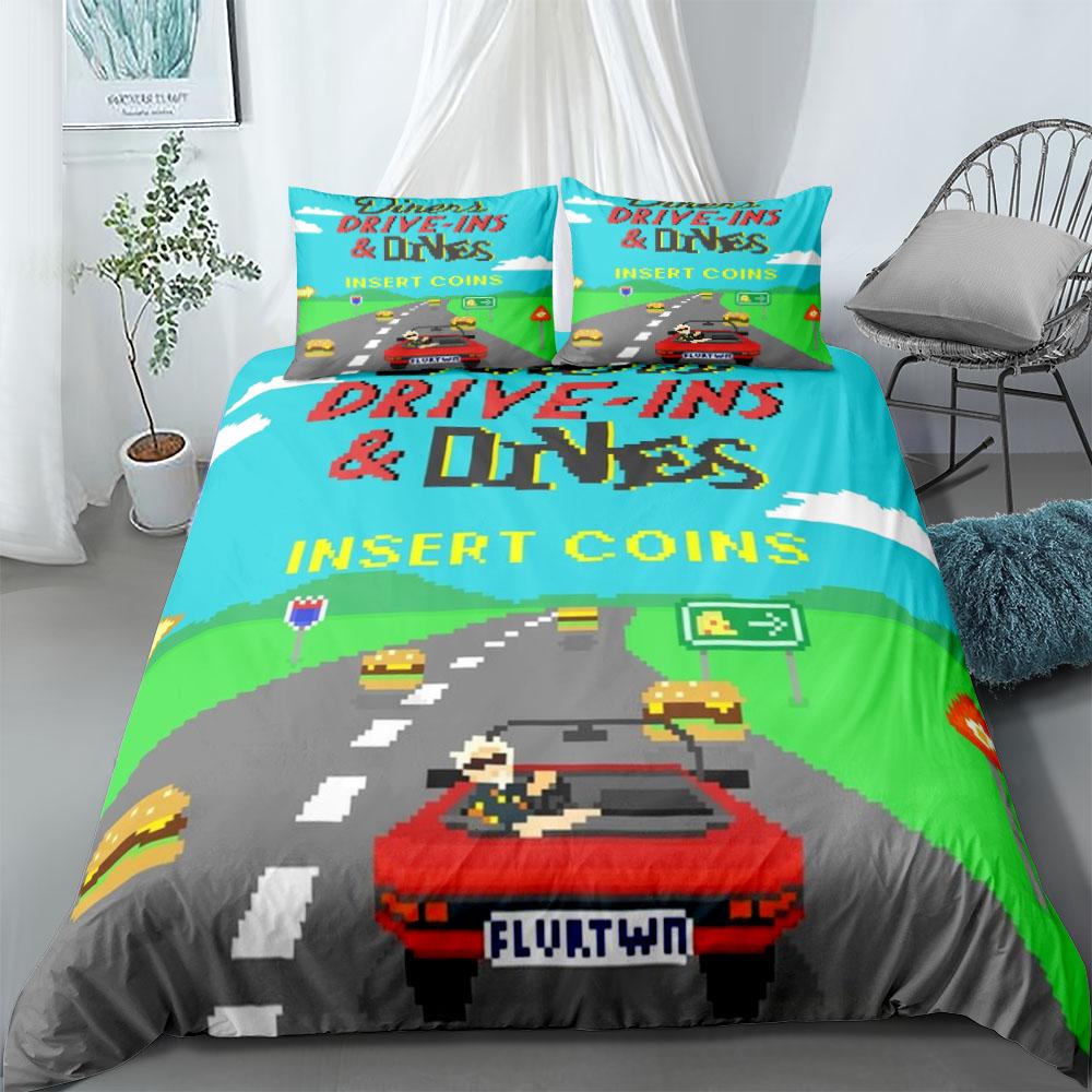 

Comforter Drive In Cabinet Game Eu Single Double King Us Twin Full Queen Size Bedclothes Comforter (quilt)-EU Single(135*200cm)3pcs