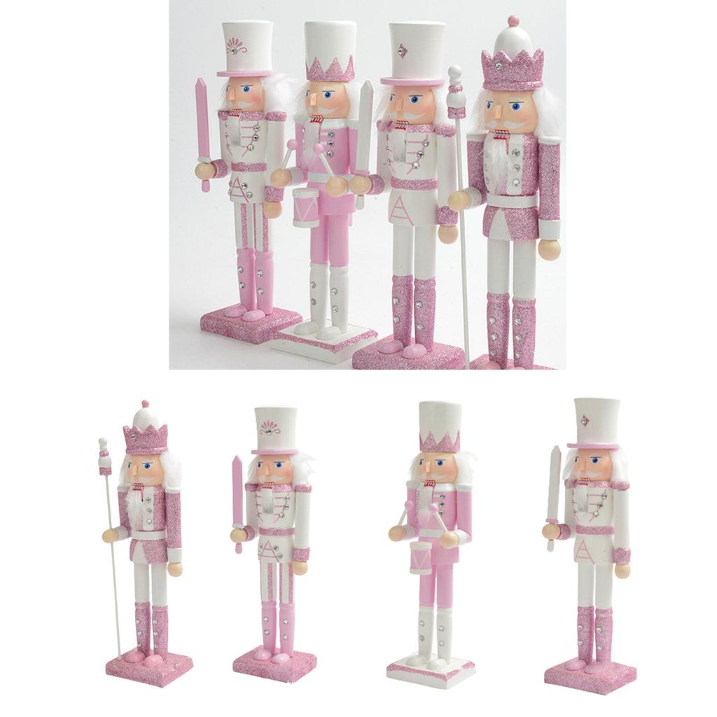 Nutcrackers Soldier Wood Walnut Cracker Puppet Festive Christmas Home Decorations and Party Ornament Christmas Gift