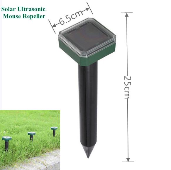 

10Pcs No-Poison Garden Ультразвуковой отпугиватель вредителей для мышей на солнечных батареях FX зелёный