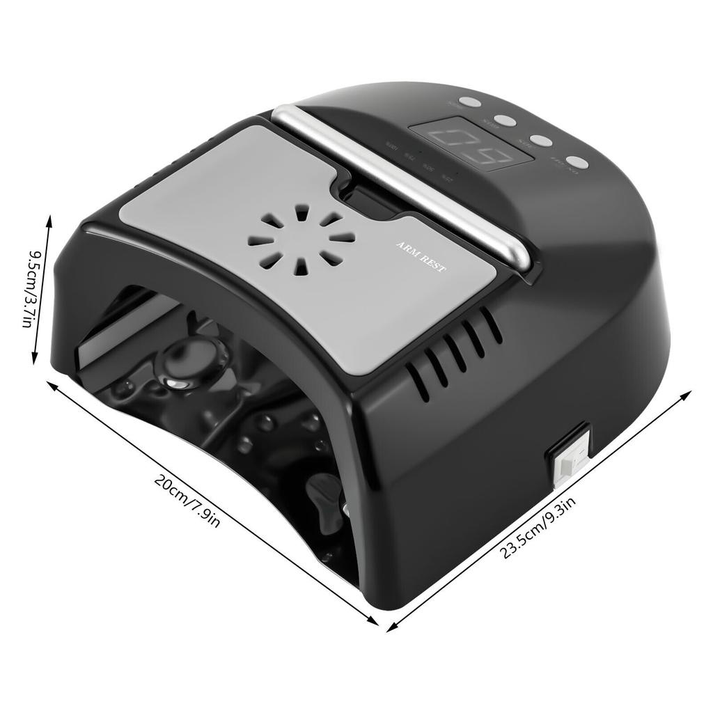 New 72W Cordless UV LED Nail Lamp Rechargeable Nail Dryer Lamp For Gel Nails+Fan
