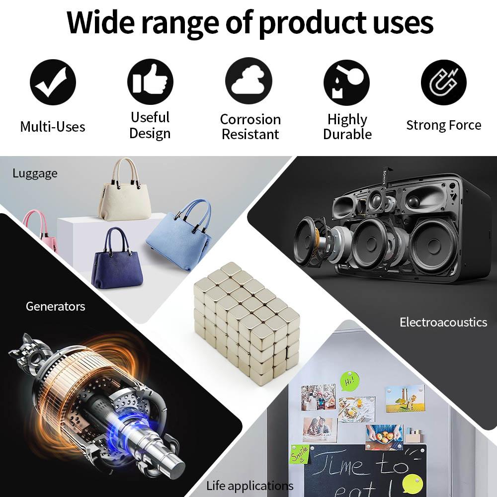 5x5x5mm Super Strong Neodymium Magnet N35 NdfeB Permanent Magnetic imanes Block Powerful Magnets Refrigerator Magnet