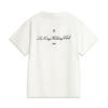 Li Ning Sports Lifestyle Series Casual Fashion Comfortable Simple Loose Round Neck Pullover Short Sleeve T-Shirt Women T-Shirt Off-White AHSV286-1