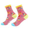 Festival Jacquard Socks with Blessing Letters Soles for Women Men Teens Aged 18 to 21 Cotton Birthday Party Hosiery