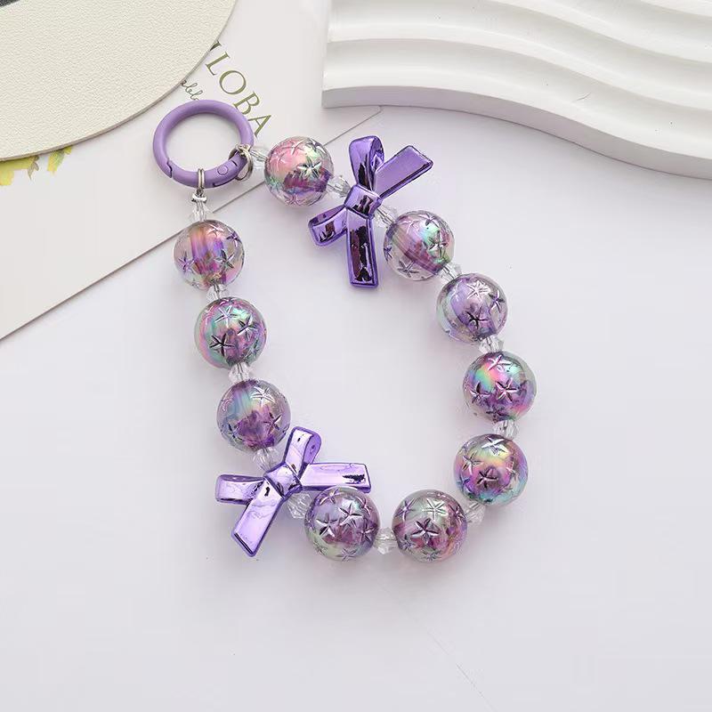 High-End Women's Beaded Bracelet and Wrist Chain Keychain Lanyard Pendant