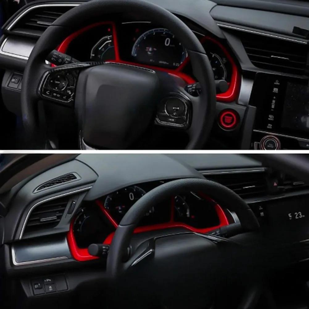 Upgrade Your Vehicle's Appearance with Carbon Fiber Style Speedometer Panel Frame Cover Trim for Honda Civic 2016 2025