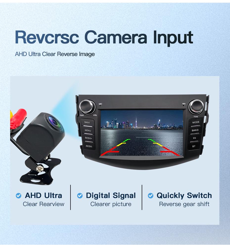 RAV4 Android HD Large Screen Navigation & Reversing Camera with Multimedia & Wireless Connectivity