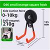 Magnetic Heavy Duty Hook With Rubber Coating For Home Office Storage