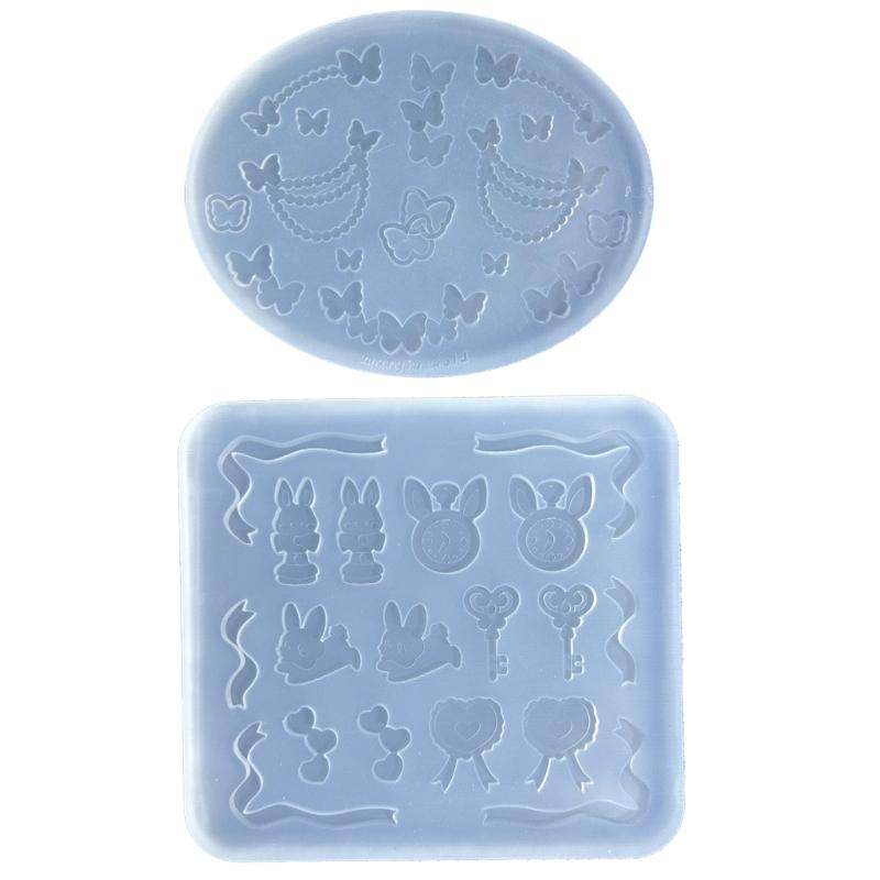 Reusable Silicone Mold Epoxy Resin Moulds DIY Jewelry Finding Moulds Pendant Mold for Necklace Earring Jewelry Making