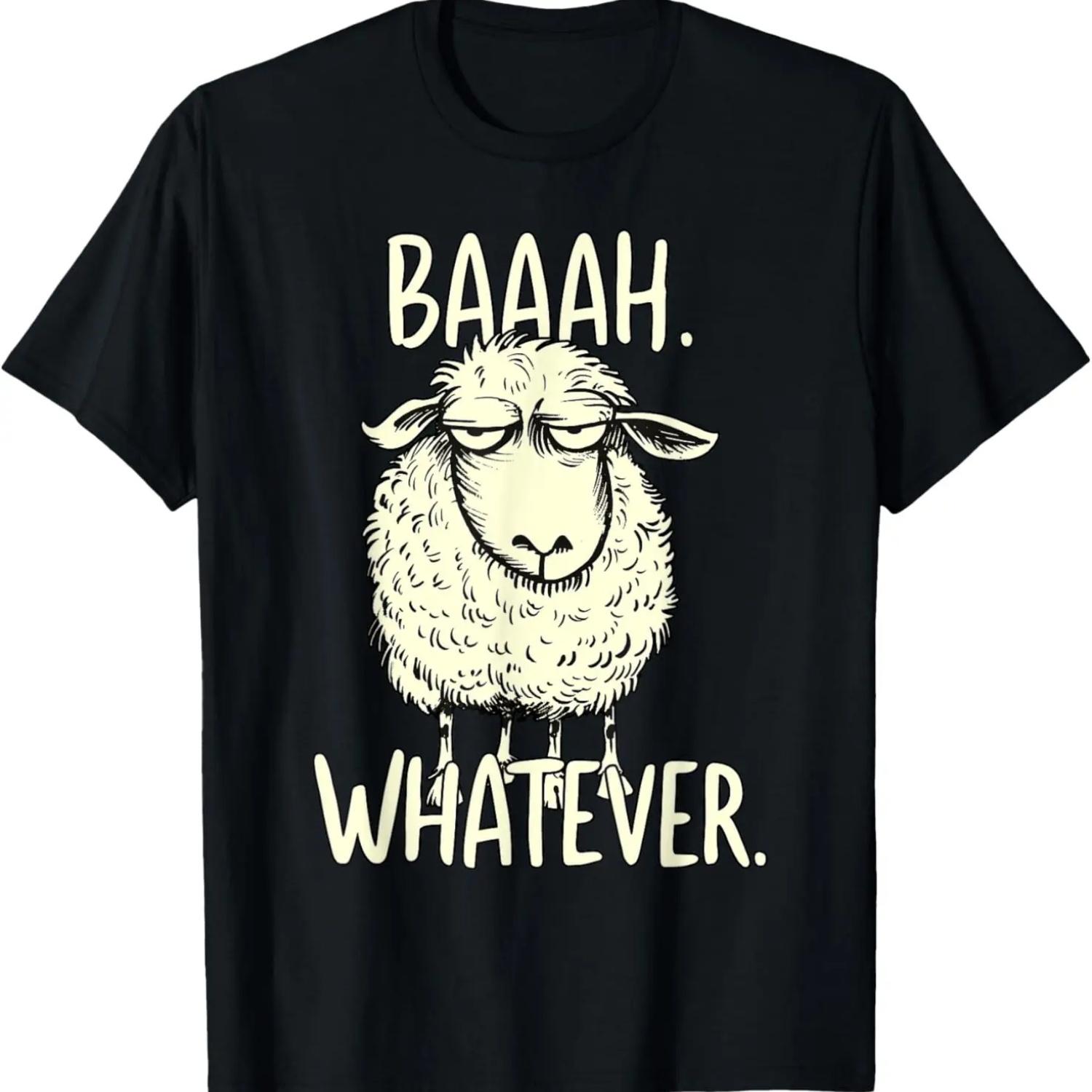 Funny sheep saying humor sarcasm T-Shirt S