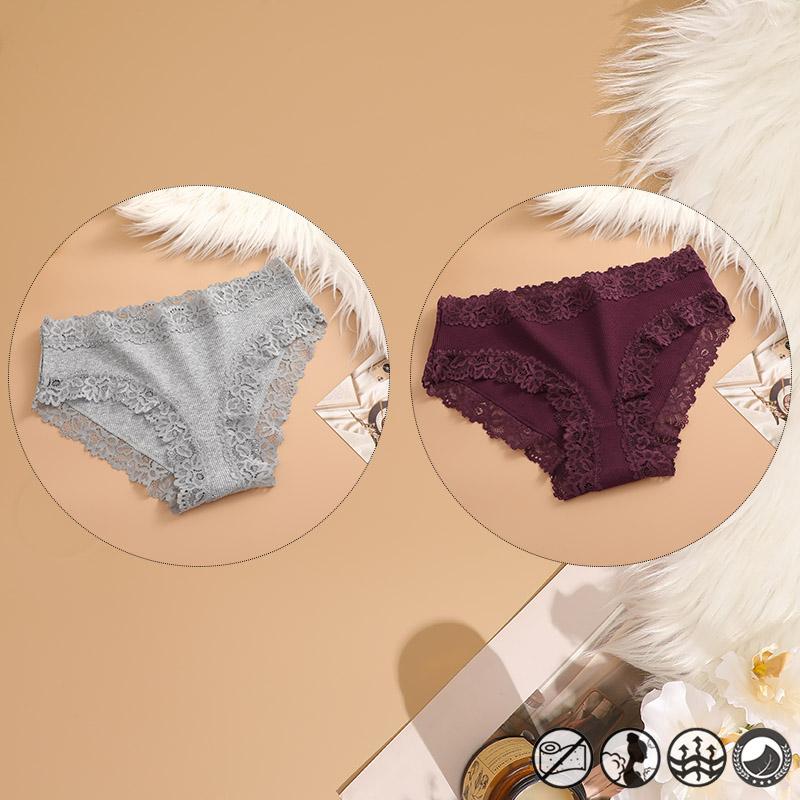 2 Teile/satz Baumwolle Unterwäsche Für Frauen Sexy Spitze Gerippt Floral Thongs Weibliche Atmungsaktive Feste T-back Bikini S-XL Sexy spitze Höschen