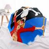 1 PC Automatic Folding Umbrella - Luffy D Pattern Portable Foldable Design With 8 Ribs Christmas Birthday Gifts
