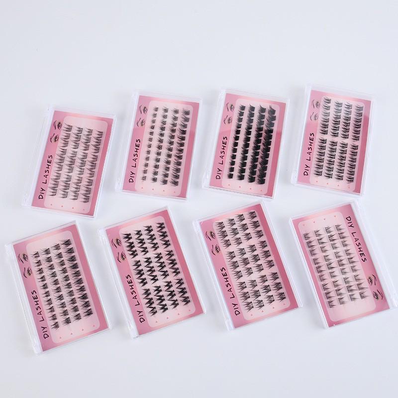 Natural Look Faux Eyelashes: Lazy Dog & Fox Style, Best-Selling, Soft Single Cluster Segments