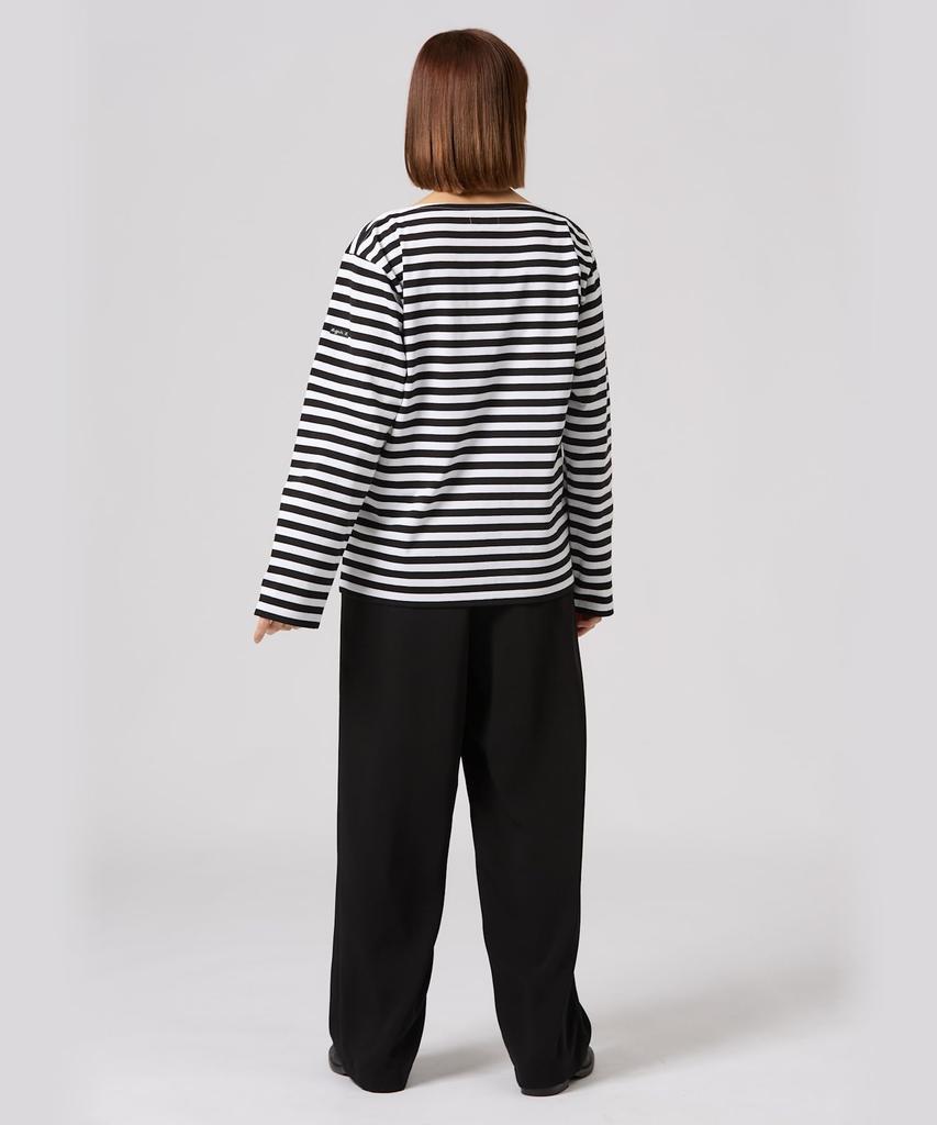 agnes Striped Black b. T-shirt, Unisex, J008, Medium,