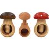Creative Mushroom Shape Nutcracker Wooden Walnut Opener Walnut & Hard Shell Nut Opener Tool Multi-function Kitchen Tool