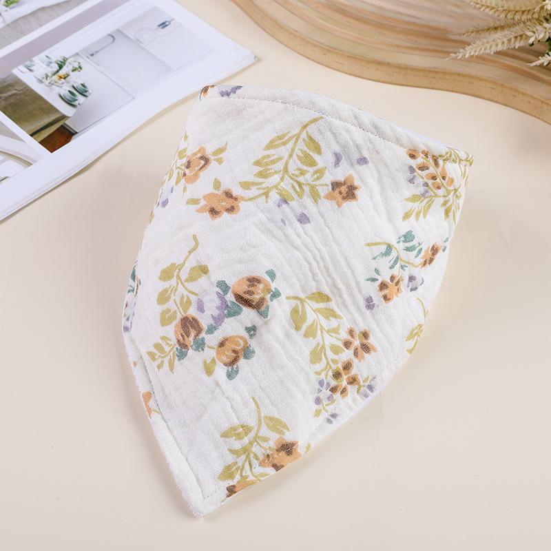 Baby Bibs Infant Cotton Bib Newborn Baby Items Triangle Scarf Feeding Saliva Towel Bandana Burp Cloth Boys Girls Shower Gift