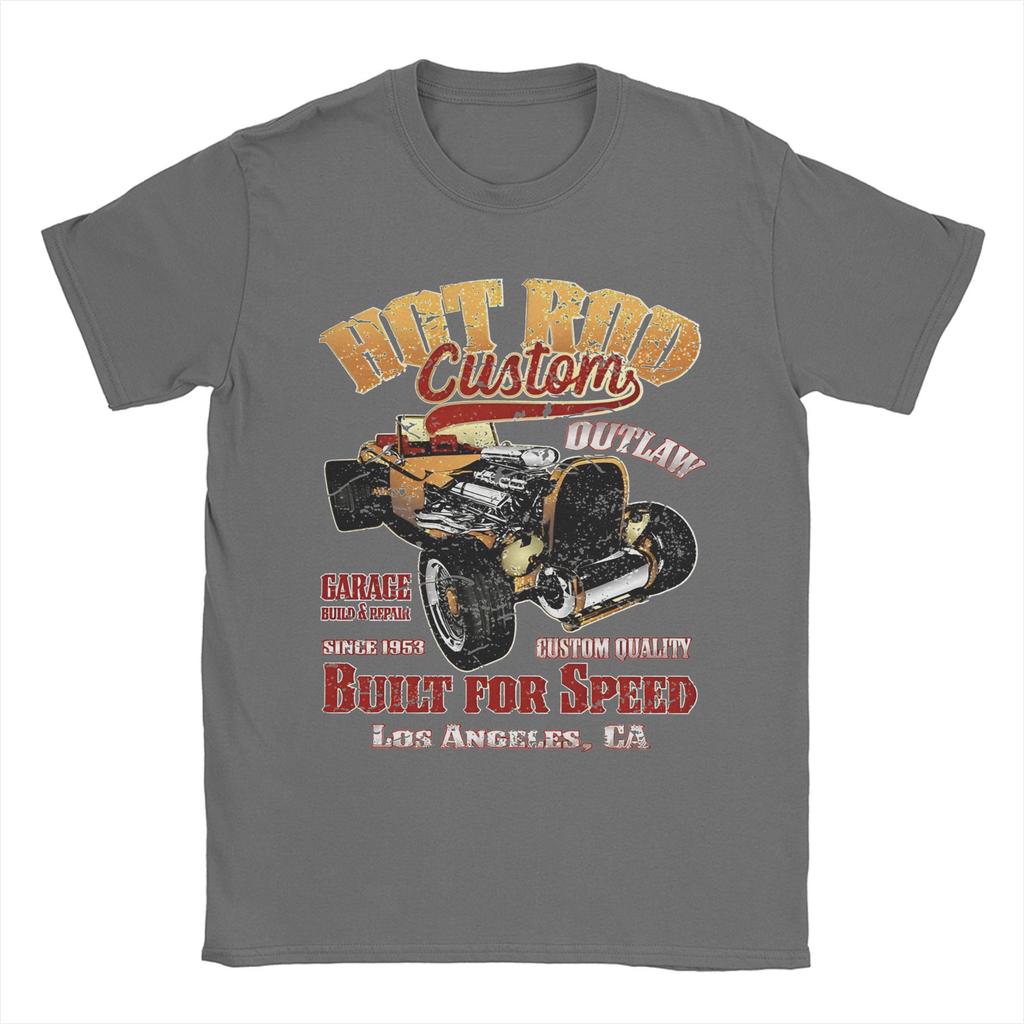 Hot Rod Tee Shirt for Men Women Printed T Shirts  100% Cotton Clothes