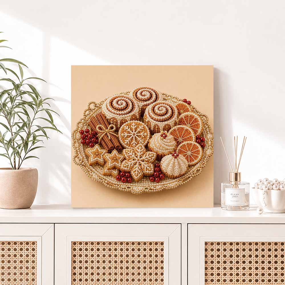 Pearl Painting Christmas Dessert Art Kit DIY Home Decor Painting