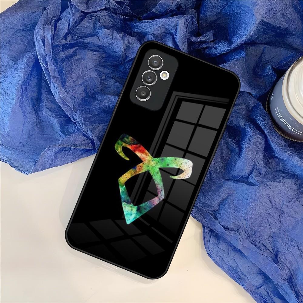 Shadow Hunter Rune Phone Case for Samsung Galaxy S24 S23 S22 S21 S20 A24 A34 A54 A53 Note20 M54 Fe Ultra Plus Glass